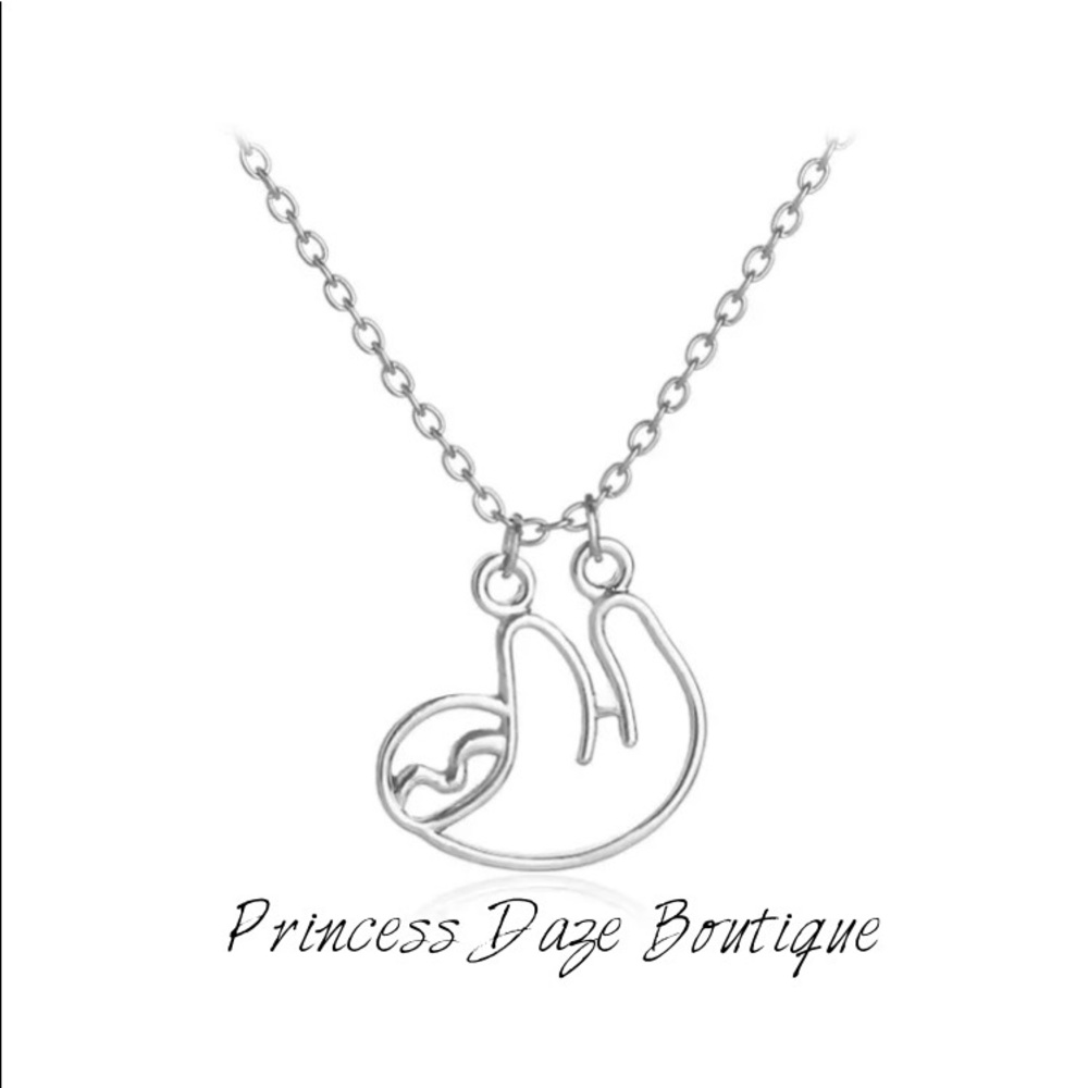 Silver Sloth‎ Necklace